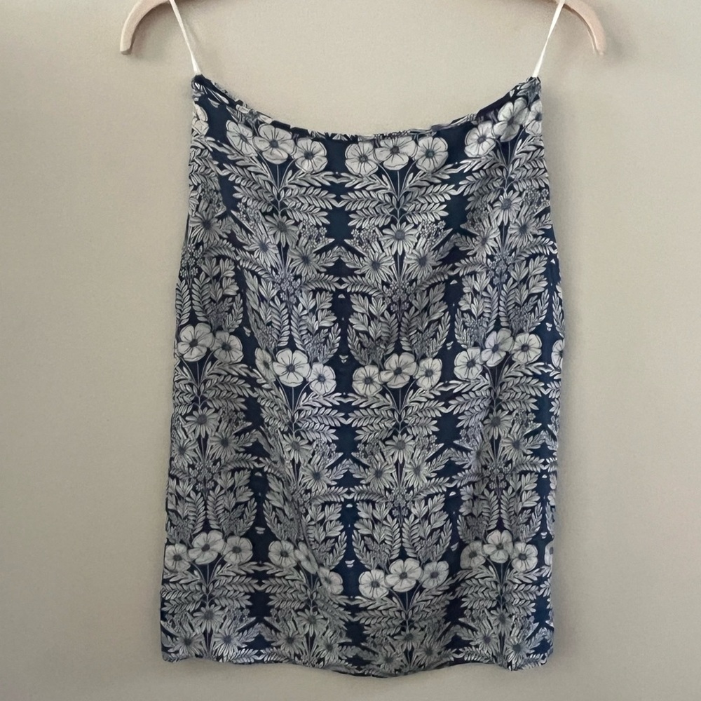 J. Crew Silk Floral Skirt